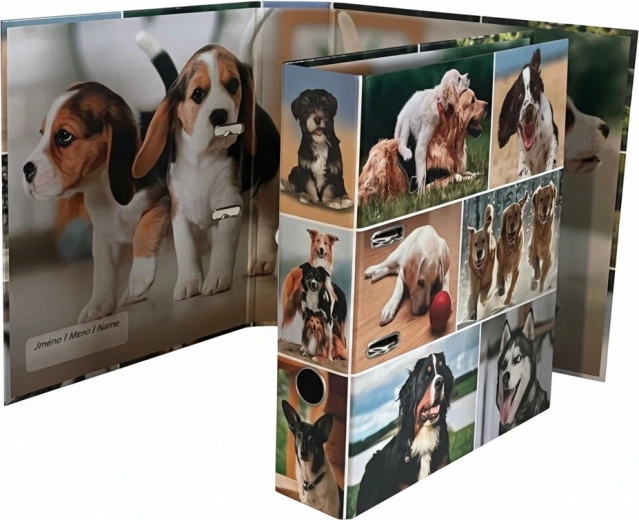 Design-Hebelordner A4 7,5 cm Karton – Hunde