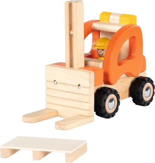 Holz-Gabelstapler mit Palette – 1 Stück