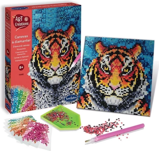 Sentosphere Diamantbild Tiger