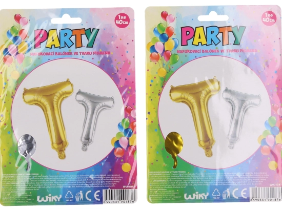 Aufblasbarer Ballon Buchstabe T 40 cm