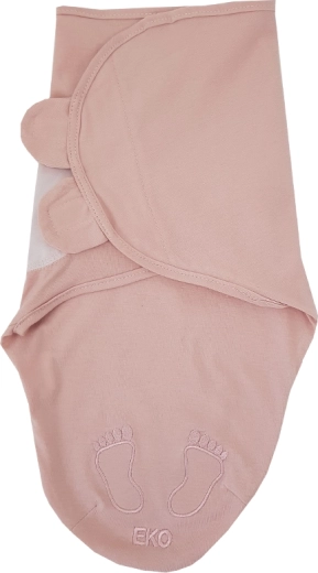 EKO Baumwoll-Pucktuch Schnecke powder pink (5–10 kg)
