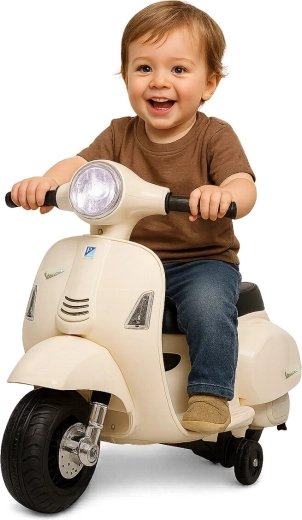 Elektrischer Kinderroller Vespa Mini, weiß