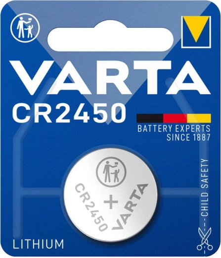 Knopfzellen-Lithiumbatterie CR2450 Varta