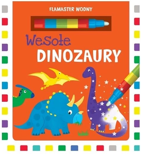 Fröhliche Dinosaurier – Wasser-Malbuch mit Wasserstift
