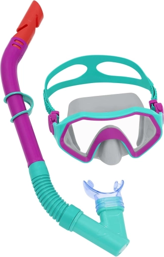 Bestway Schnorchelset für Kinder, violett-türkis (Maske + Schnorchel)