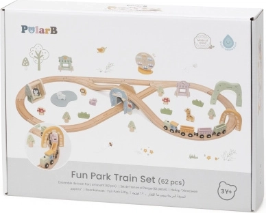 Viga-Holzeisenbahn mit Freizeitpark, 62 Teile