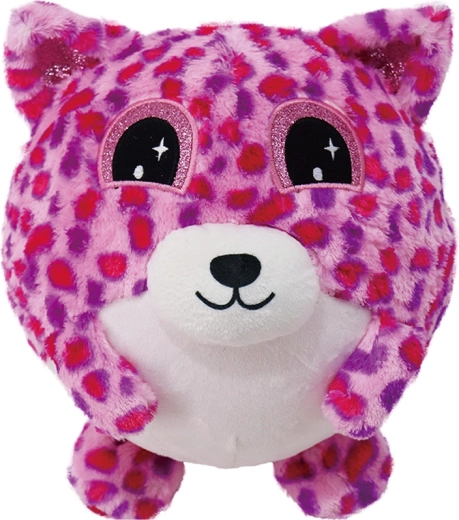 Aufblasbarer Plüschbär lila 23 cm