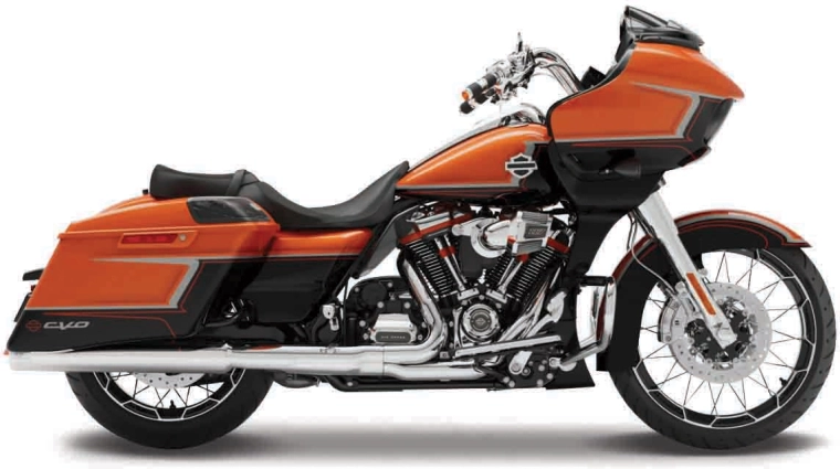Maisto Harley-Davidson 2022 CVO Road Glide orange-metallic-schwarz 1:18