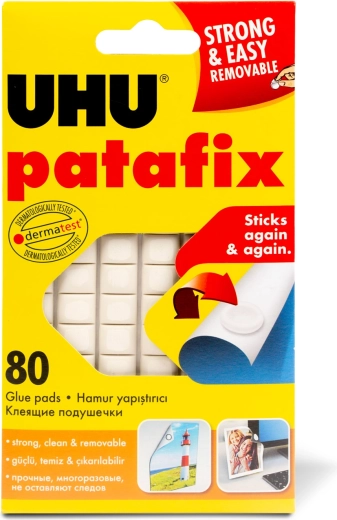 Patafix weißes Klebegummi, 80 Stück