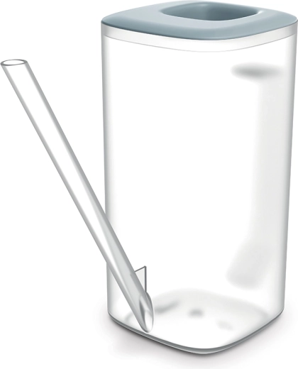 Gießkanne Tubi 1,6 l – transparent/hellgrau