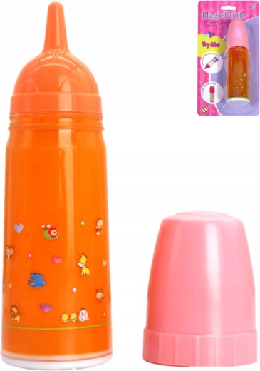 Magisches Babyfläschchen für die Puppe mit verschwindender Flüssigkeit 15 cm – 1 Stück