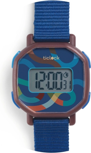 Djeco digitale Armbanduhr Blue Volute