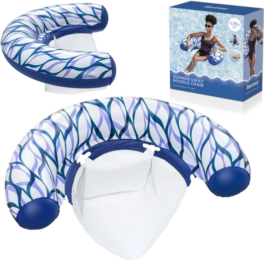 Bestway Summer Sway aufblasbarer Schwimmsessel mit Mesh-Sitz - 1 Stück