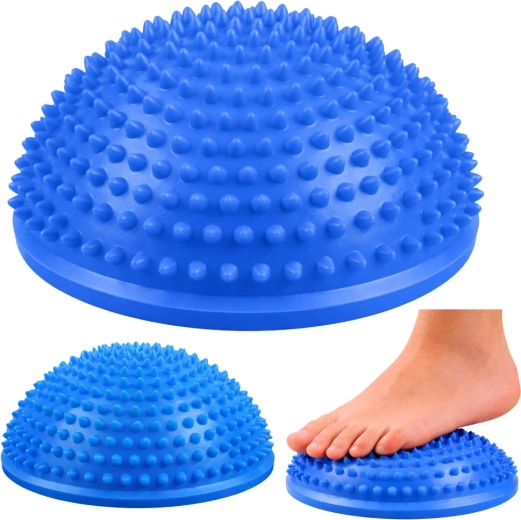 Sensorische Balance-Halbkugel zur Fußmassage, blau 16 cm