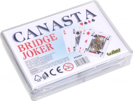 Canasta-Karten in Kunststoffbox