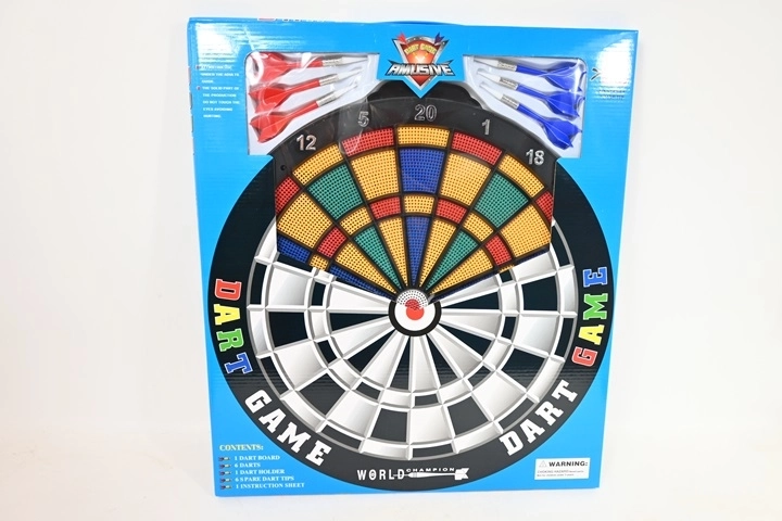Dartscheibe 45 cm mit Pfeilen im Karton