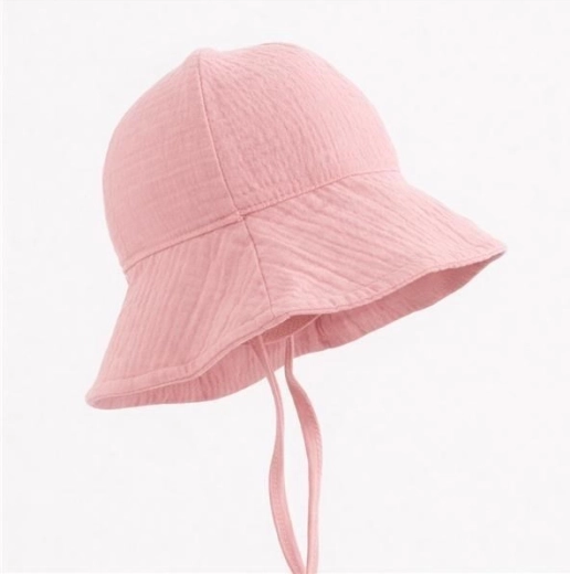 Baby-Musselin-Hütchen New Baby rosa 56 (0–3 Monate)