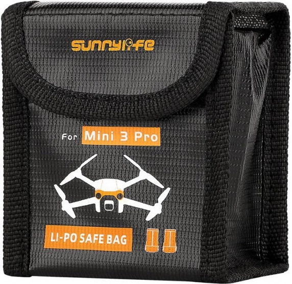 Sunnylife Batterietasche für DJI Mini 3 Pro und Mini 4 Pro (für 2 Akkus)