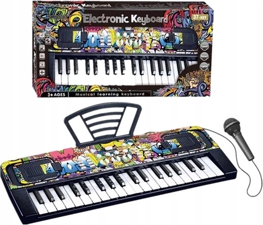 Kinder-Elektroorgel mit Mikrofon (37 Tasten)