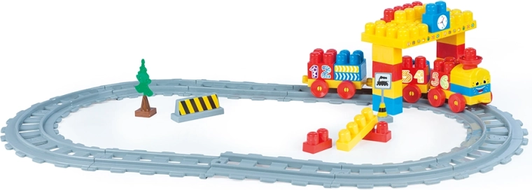 Kinder-Eisenbahnset, 58 Teile