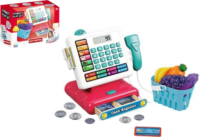 Kinderkasse – Einkaufsladen-Set mit Zubehör