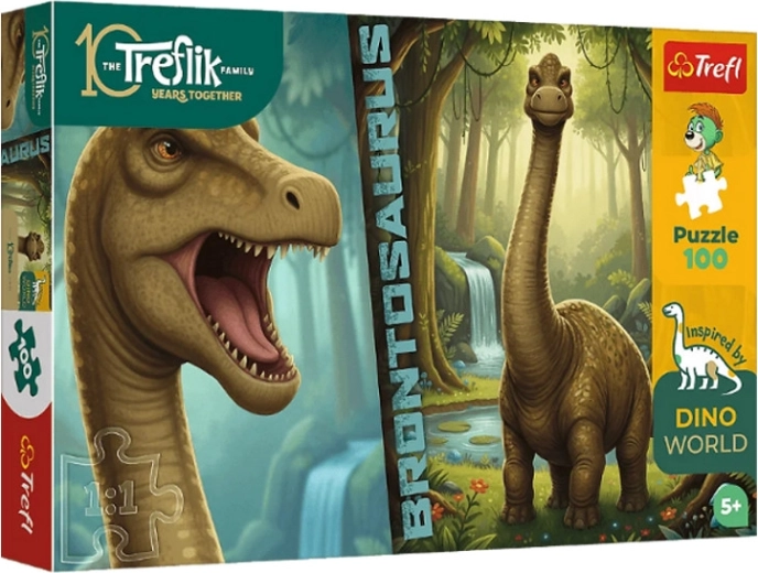Inspired By Dino World Puzzle Brontosaurus 100 Teile