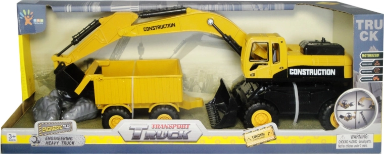 Bauset Bagger und Kipper für Kinder