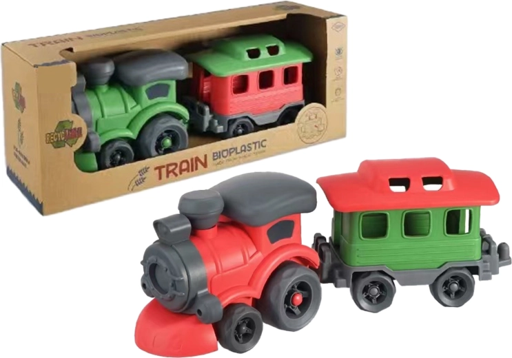 Bioplastik-Zug mit Waggon 32 cm
