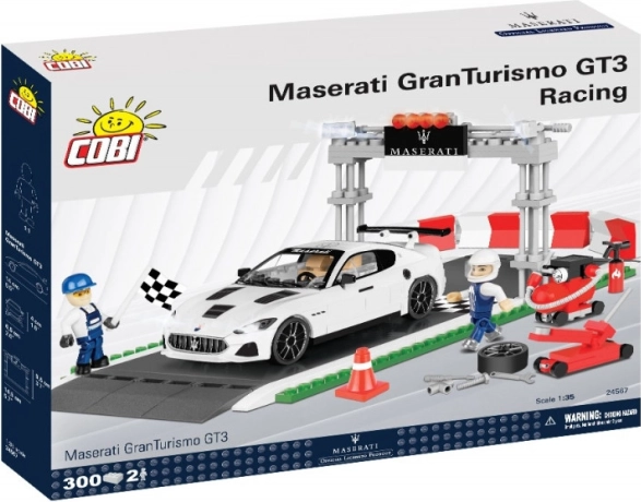 Bausteinset Maserati Gran Turismo GT3 Racing – Startaufstellung und Paddock von COBI (1:35)