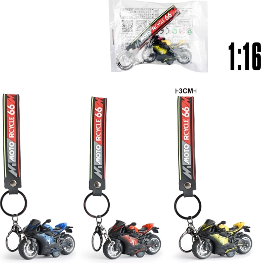 Schlüsselanhänger mit Motorrad-Metallmodell DUCATI 1:16