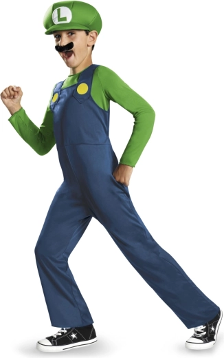 Kinderkostüm Luigi (Super Mario) 7–8 Jahre