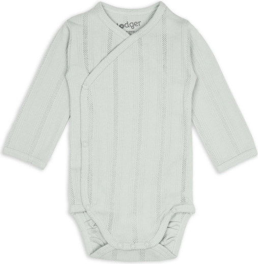 Lodger Baby-Body mit langen Ärmeln Pointelle Silk Gr. 56