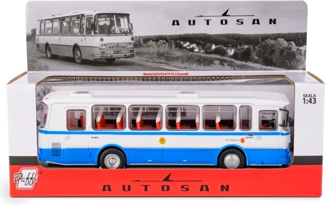 Sammelmodell des Busses Autosan H9-20 PKS in blauer Ausführung
