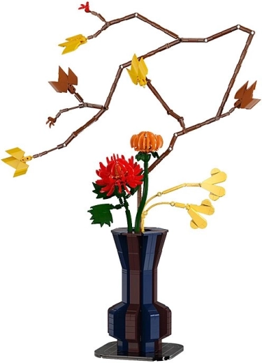 CaDA Herbstblumenstrauß aus Bausteinen 1:1