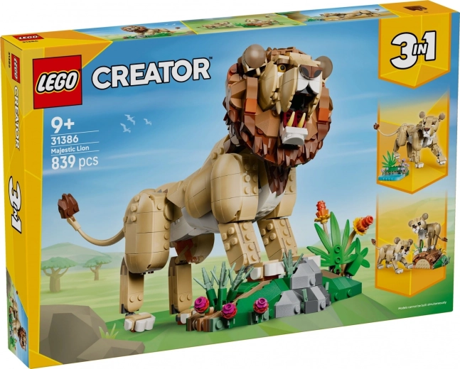 LEGO Creator 3-in-1 Wilde Tiere: Stolzer Löwe
