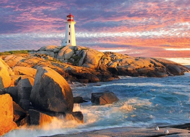 Puzzle EUROGRAPHICS Peggy's Cove Lighthouse, Neuschottland – 1000 Teile