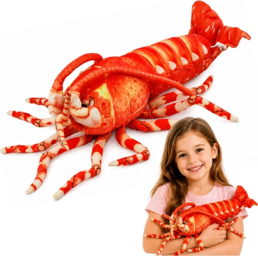 Plüsch-Garnele – großes kuscheliges Meeres-Stofftier 55 cm