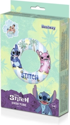 Aufblasbarer Schwimmring DISNEY STITCH 56 cm für Kinder