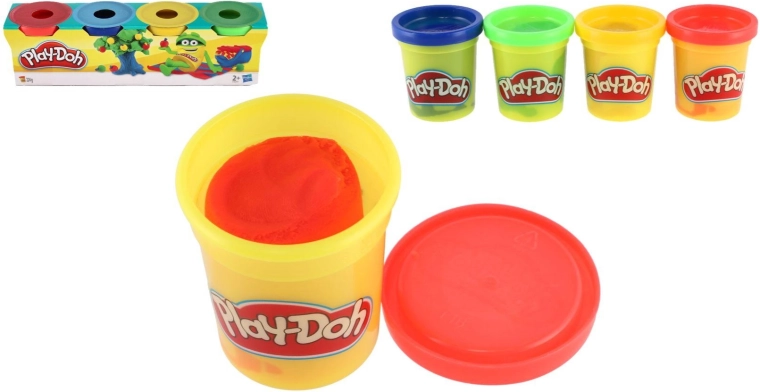 Play-Doh Knete in 4 Grundfarben – 4 Stück