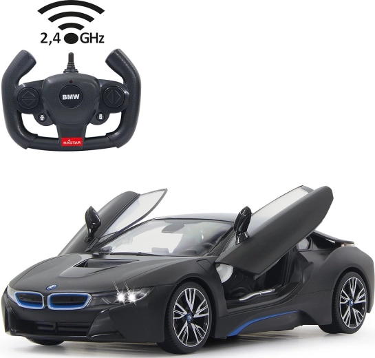 Jamara BMW i8 RC-Auto 1:14, schwarz, 2,4 GHz