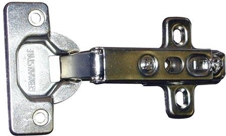 Möbelscharnier GS-B halbaufgesetzt mit Montageplatte (10 Stk.)