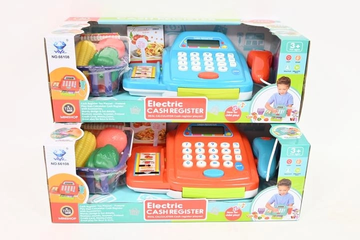 Kinderkasse mit Batteriebetrieb für das Einkaufsladen-Spiel