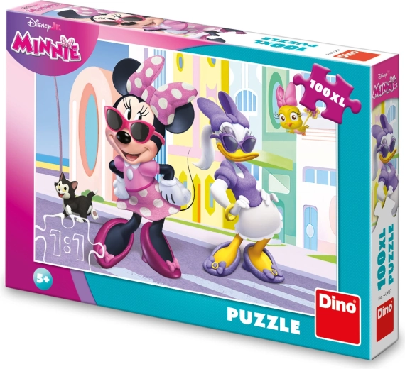 Disney Minnie und Daisy in der Stadt – Kinderpuzzle 100 XL Teile