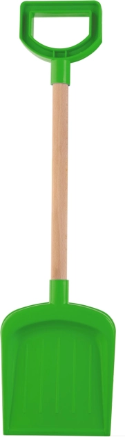 Androni Schaufel mit Holzstiel und Griff 53 cm – Grün