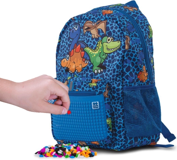 Pixie Crew Kinder-Rucksack Dino blau