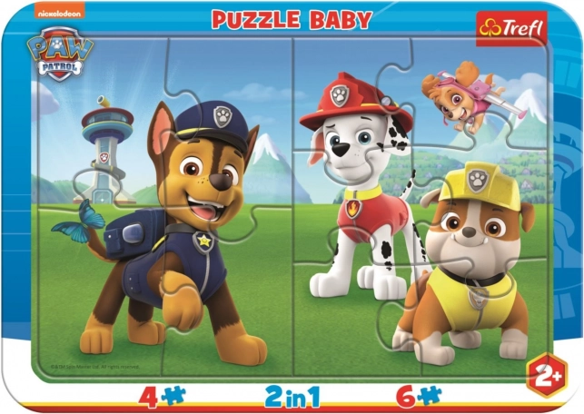 Baby-Puzzle Glückliche PAW PATROL 2-in-1, 10 Teile