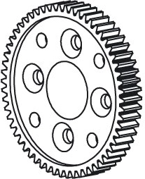 Hauptzahnrad Toxic 65T JAMARA