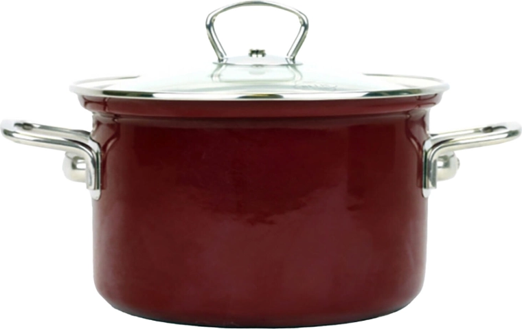 Topf BELIS Eco-Ceramic 20 cm mit Glasdeckel, 3,6 l