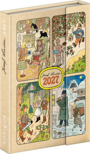 Notique Wochen-Magnetkalender Josef Lada 2027 11 × 16 cm