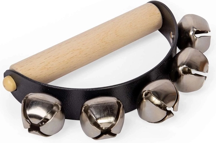 Bigjigs Toys Kinder-Schellen mit Holzgriff